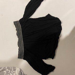 Black Off the Shoulder Top